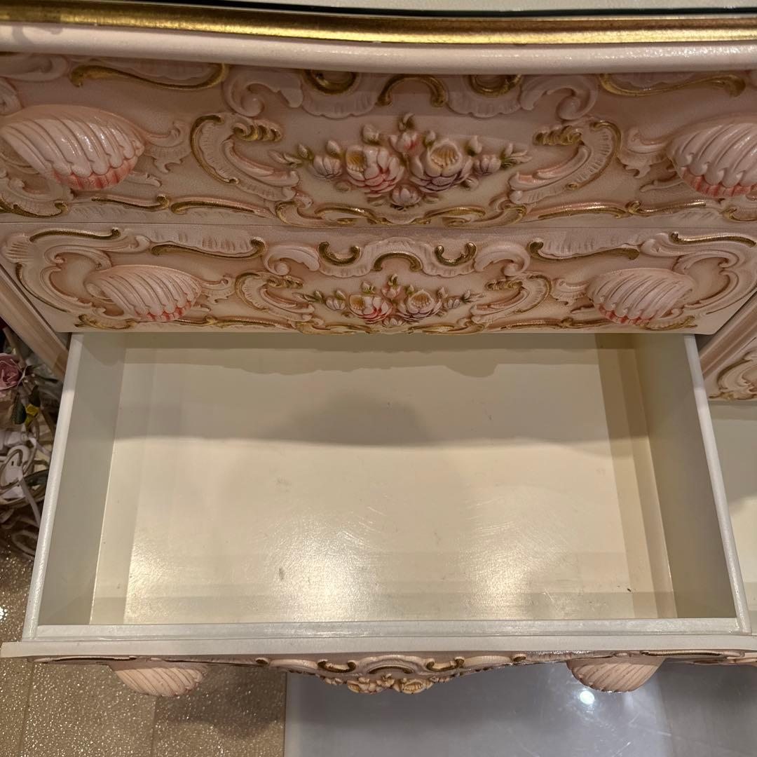 ロココ調　4段2連　チェスト