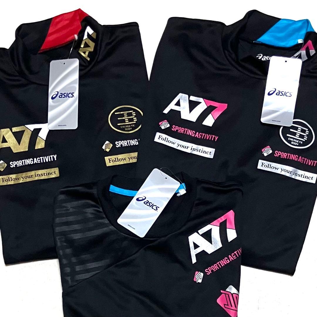 新品未使用 asics A77 ロングスリーブシャツ 3点セット