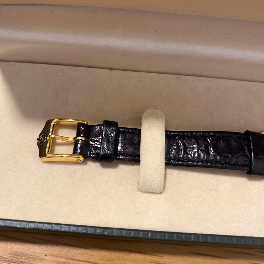 GUCCI アナログ腕時計 ブラックレザー