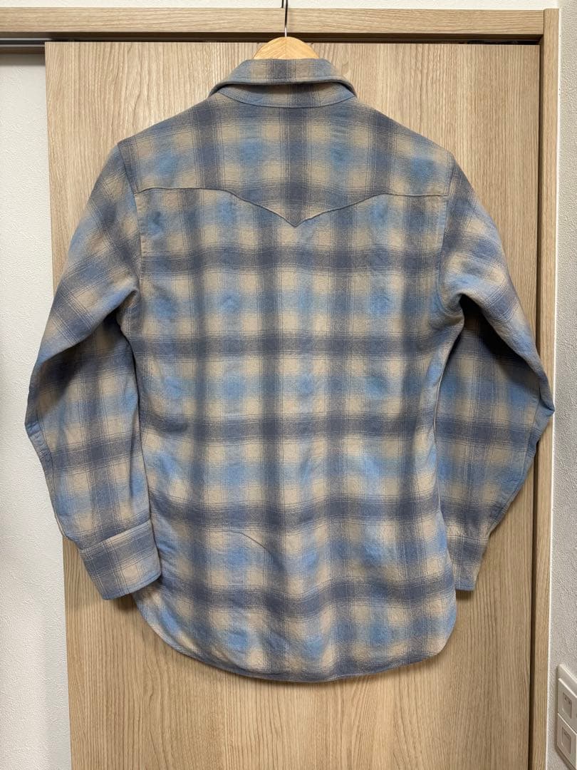 夜*性様 【貴重】70s/白タグ/ペンドルトン/ウエスタンシャツ/オンブレチェッ