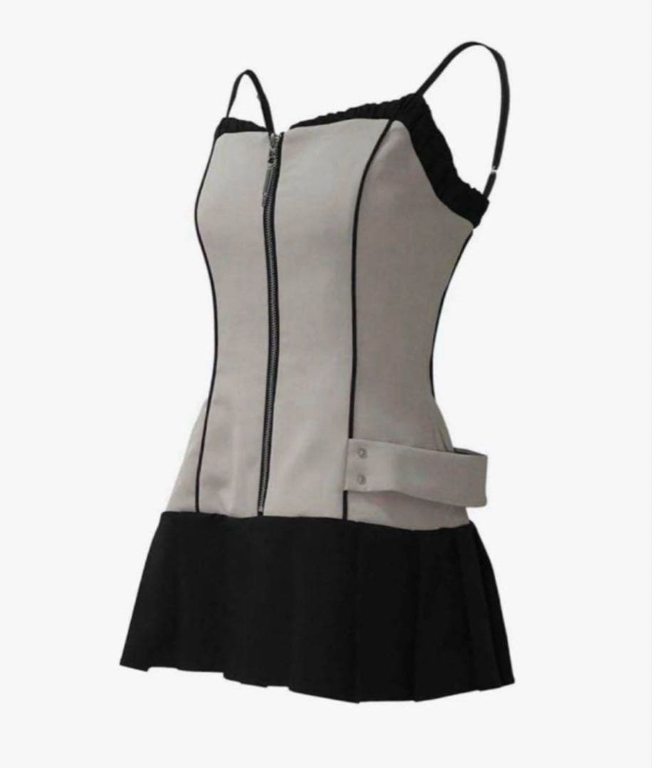 m♡ theredthread S ribbon dress pleats