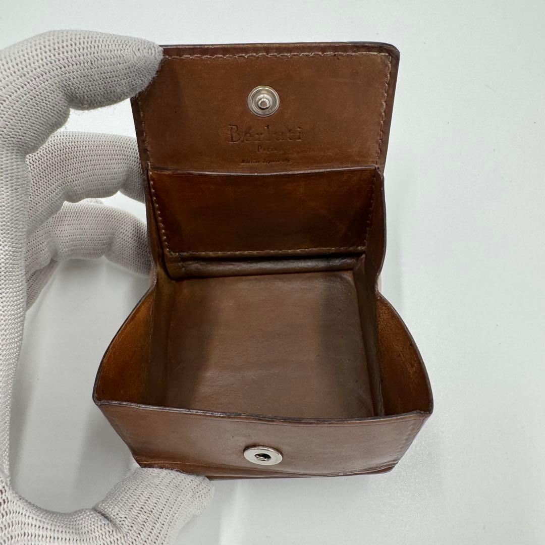 ベルルッティ カリグラフィ レザー ケース 小銭入れ シリアルあり