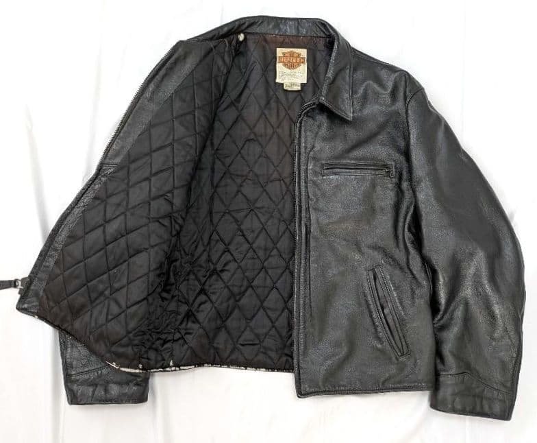 80s USA製 ハーレーダビッドソン レザージャケット　トラッカージャケット