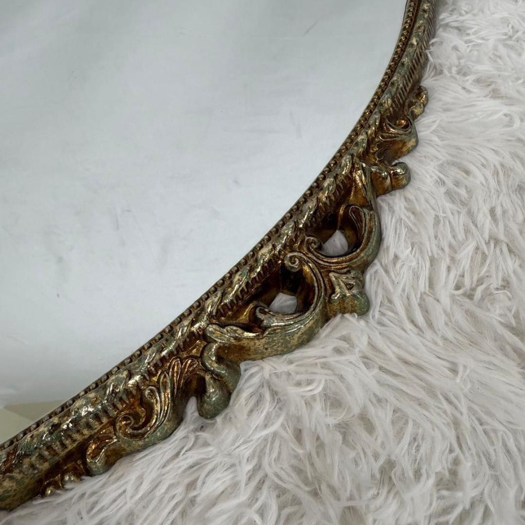 【アンティーク】 ウォールミラー 鏡 壁掛け インテリア　イタリア風　825-3