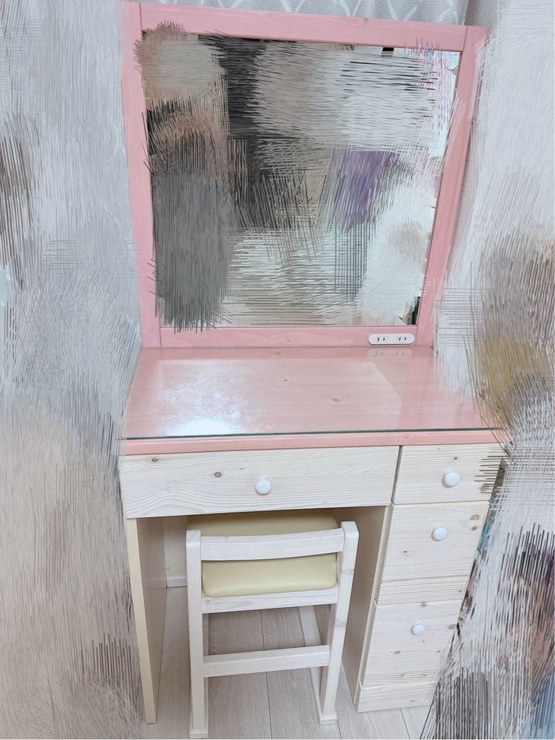【美品】一面鏡ドレッサー(匿名配送・送料込み) ※机のみ