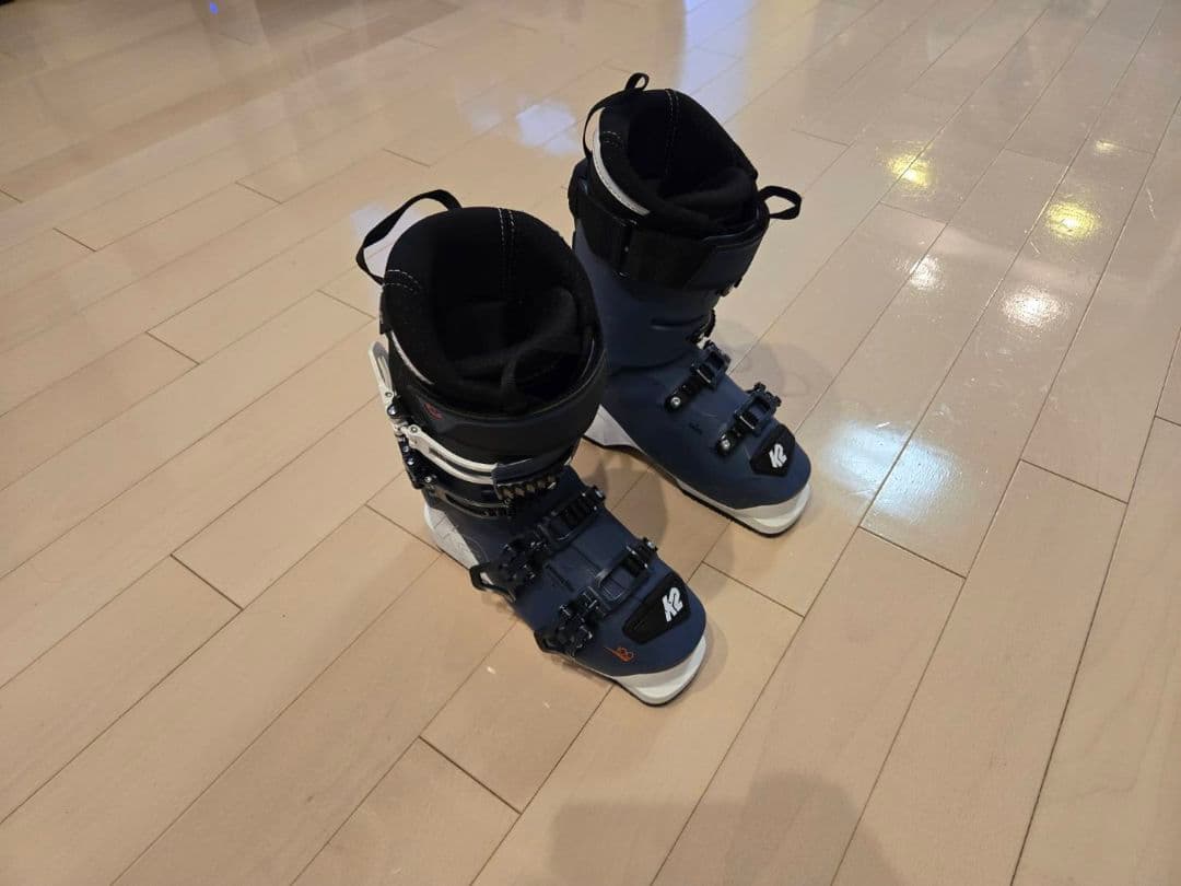 K2 スキー板 ブーツ付き 青白グラデーション