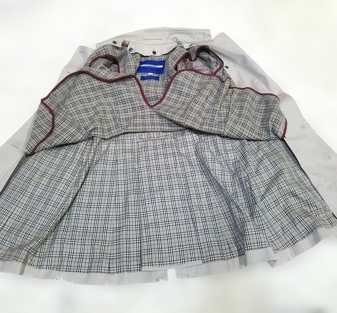 【美品】バーバリーブルーレーベル トレンチコート ライナー ベルト ノバチェック