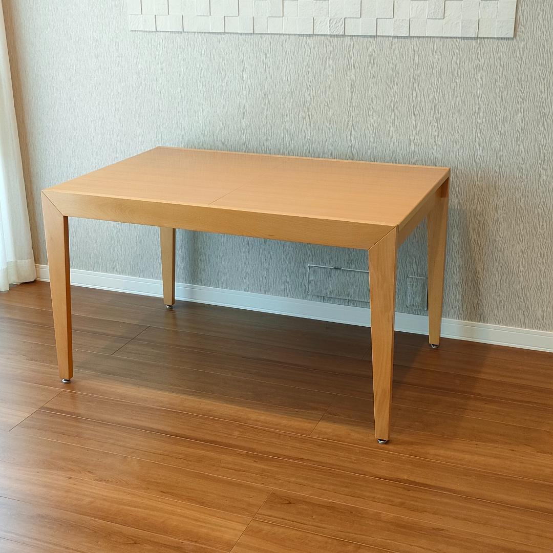 希少　天板回転式　ダイニングテーブル　エクステンションテーブル　ナチュラル