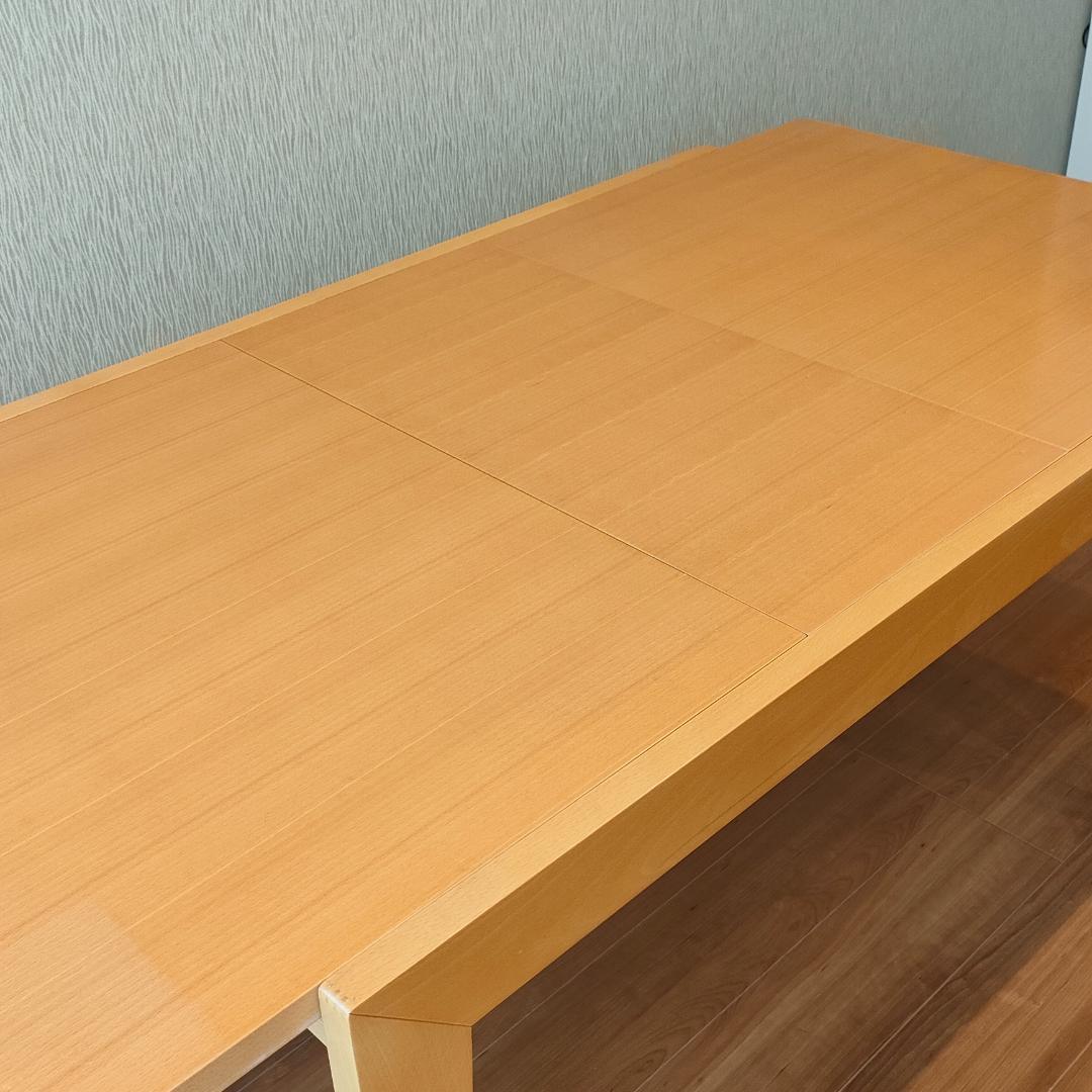 希少　天板回転式　ダイニングテーブル　エクステンションテーブル　ナチュラル