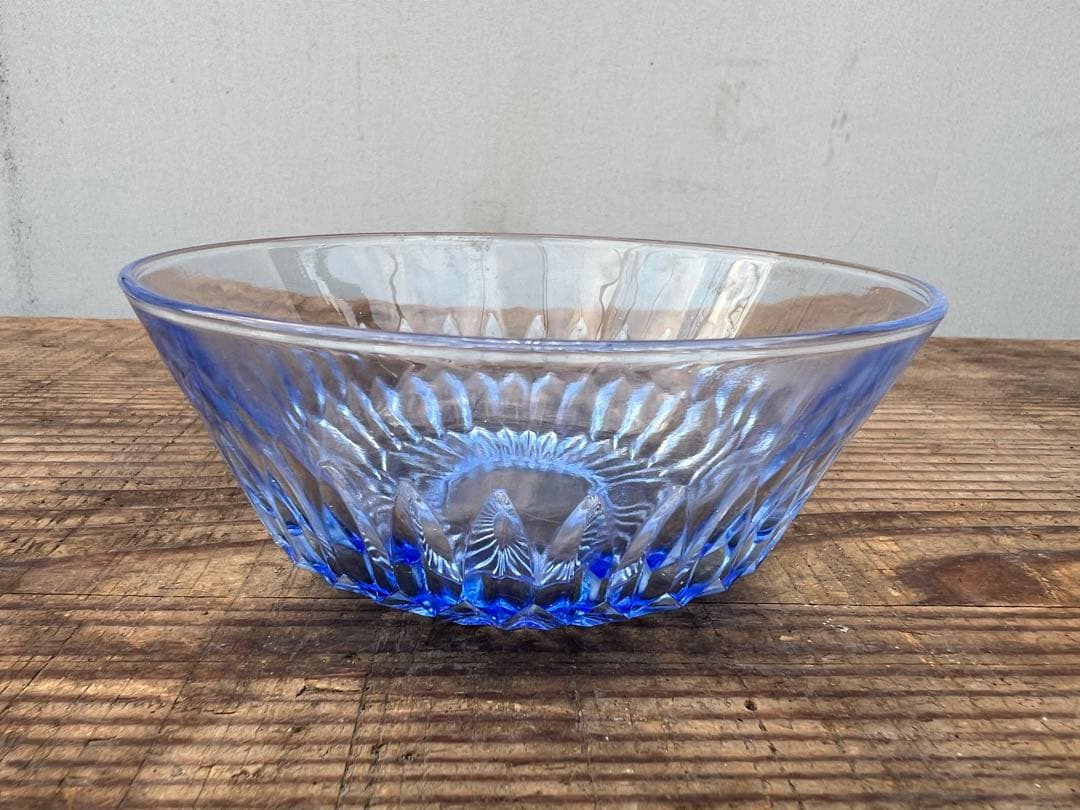 【O-1114】ガラス食器 プレスガラス 昭和レトロ 大正