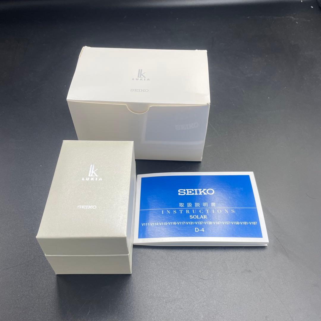 セイコー ルキア V117-0DK0 ブルー 動作良好 腕時計
