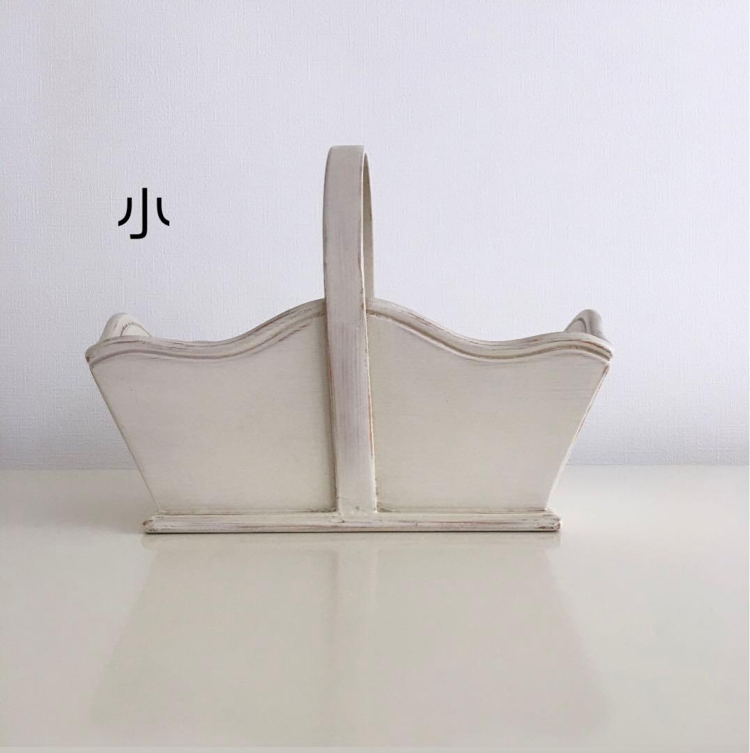 木製バスケット(大小2個セット)