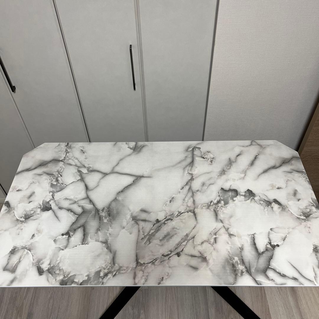 大理石風　昇降式　リビングテーブル　ダイニングテーブル　ローテーブル