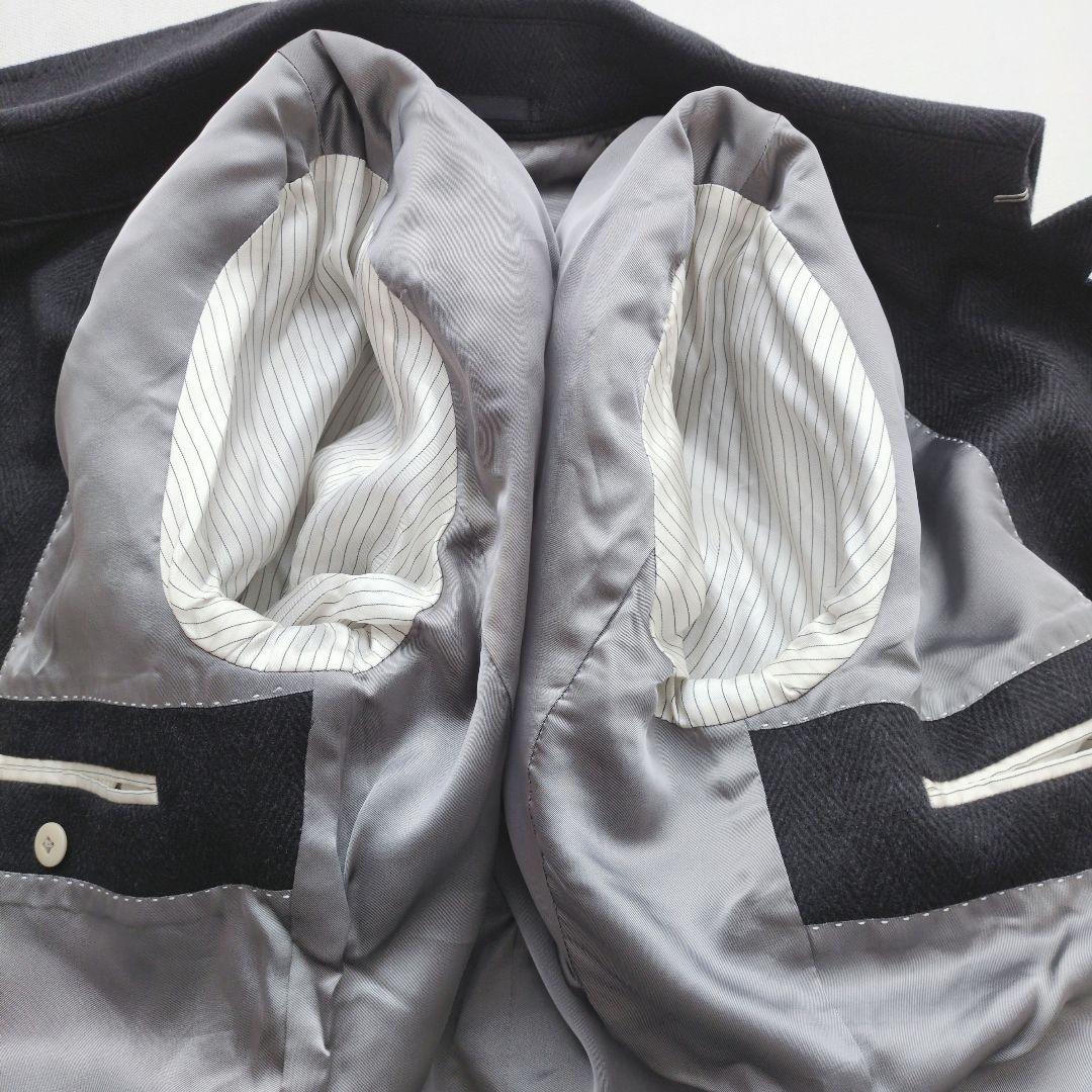 Mitsumine　カシミヤ100%　ステンカラーコート　ヘリンボーン　Mサイズ