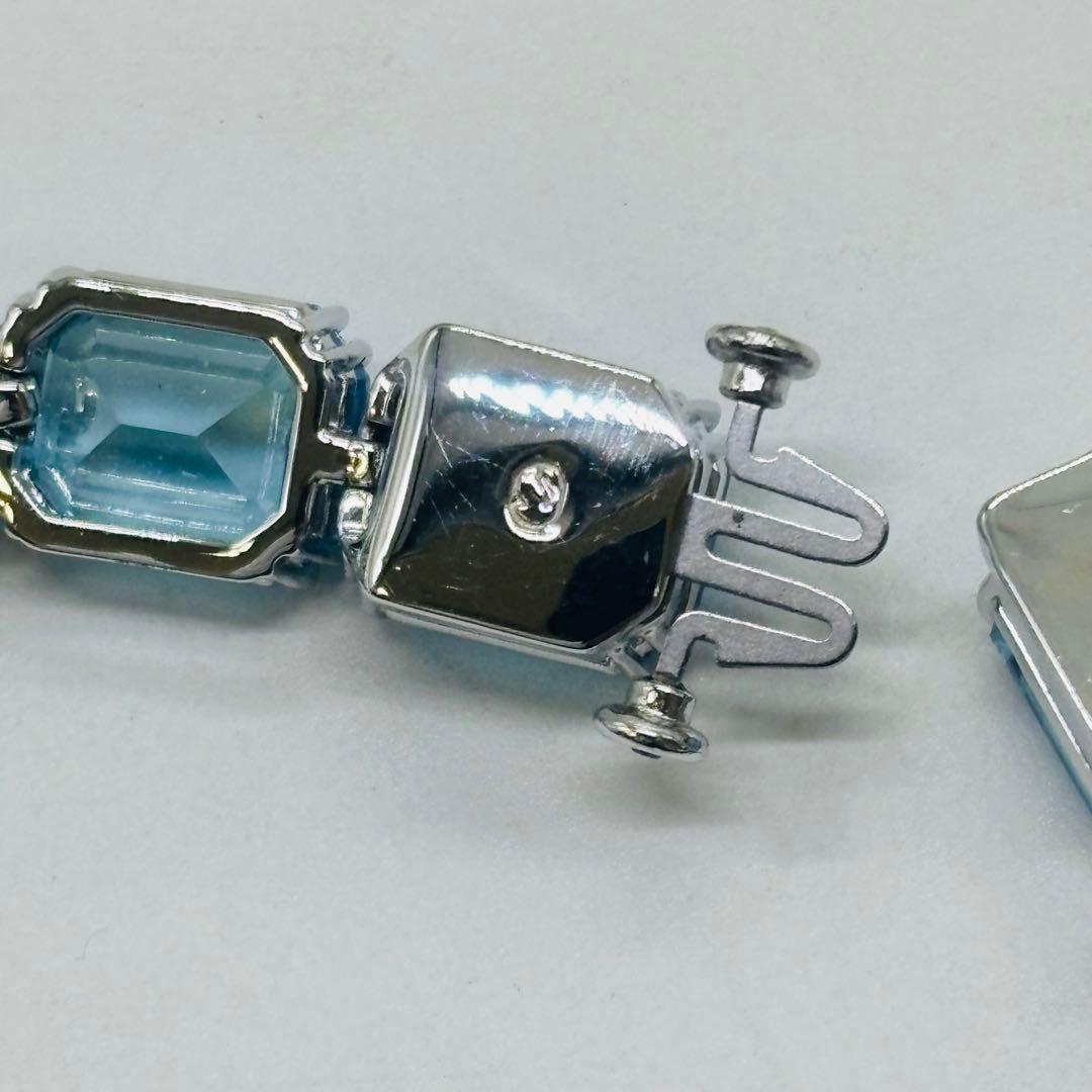 ぴ*様 スワロフスキー ミレニア ブレスレット オクタゴンカット ブルー グラデ