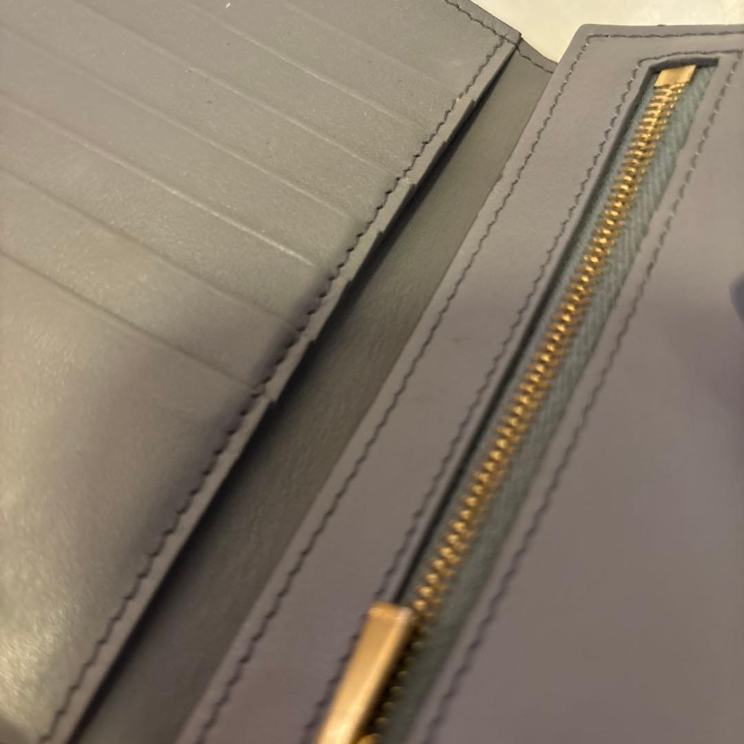 美品　CELINE グレー 二つ折り財布