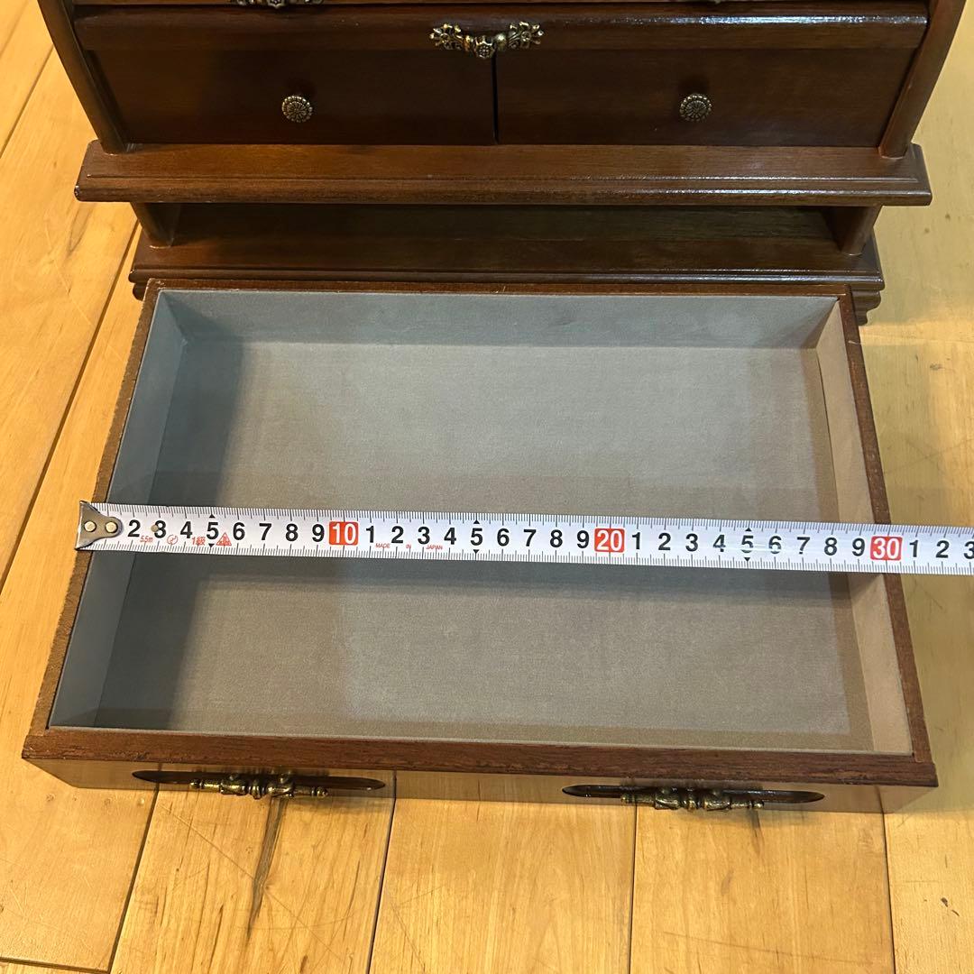 ☆アンティーク☆　木製　ジュエリーボックス　小物入れ　蛇腹