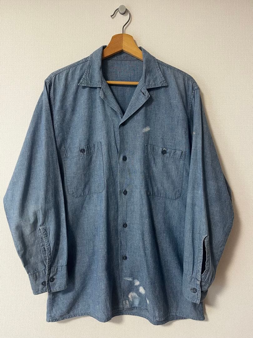 50's〜60's US NAVY シャンブレーシャツ
