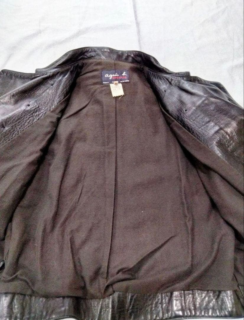 はーるおり　アニエスベー　レザージャケット　ナポレオンジャケット