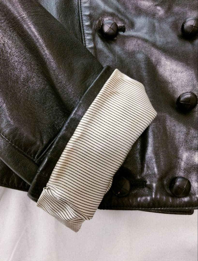 はーるおり　アニエスベー　レザージャケット　ナポレオンジャケット