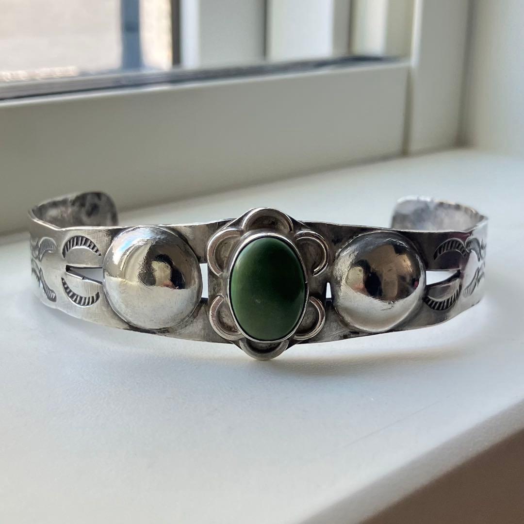 40s フレッドハービースタイル ターコイズ バングル シルバー