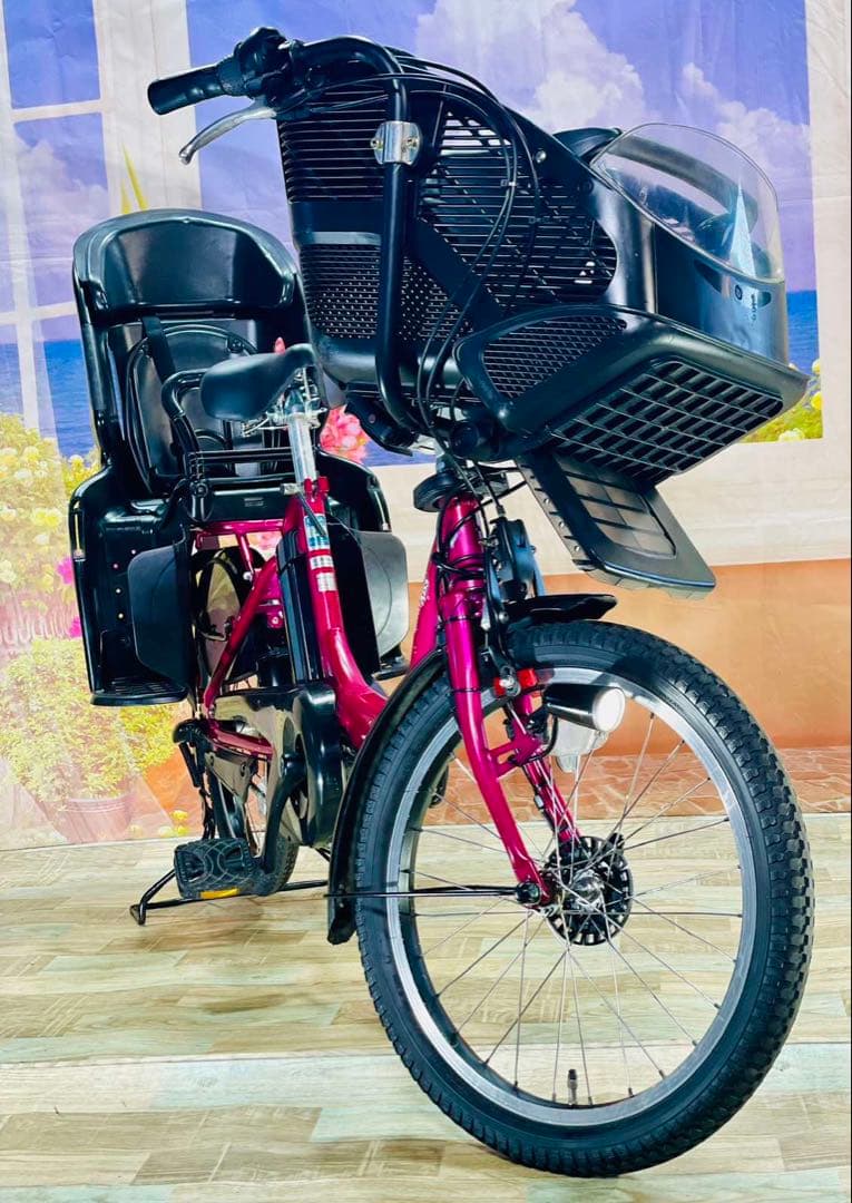 ヤマハパスキス⭐️人気モデル！子供乗せ電動アシスト自転車Y0001