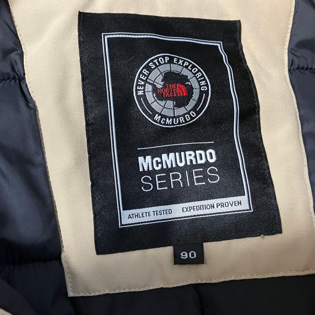 ノースフェイス　マクマードパーカー　ワンポイント刺繍　ダウンコート　ベージュ　Ｍ