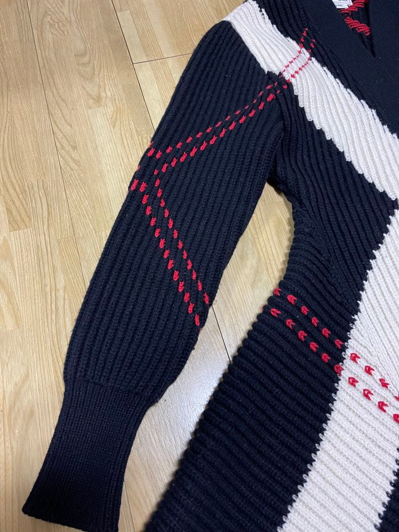 ALEXANDER MCQUEEN リブ編みカーディガン　ニットワンピース