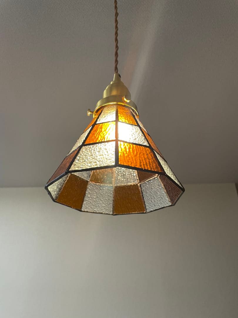 ステンドグラス風ペンダントライト　4個セット