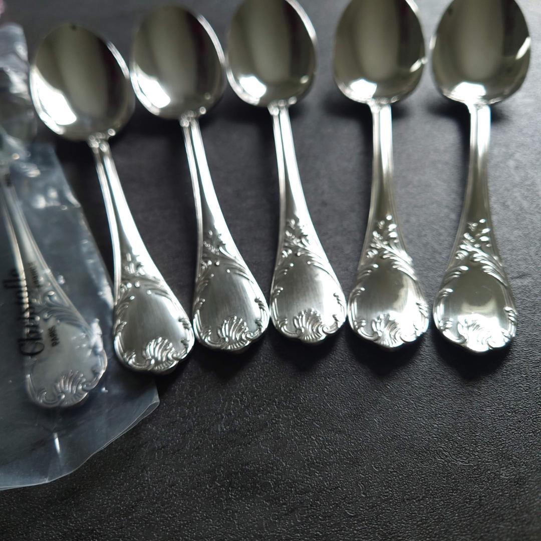 希少 美品 クリストフル マルリー ティースプーン 未開封含む 6点