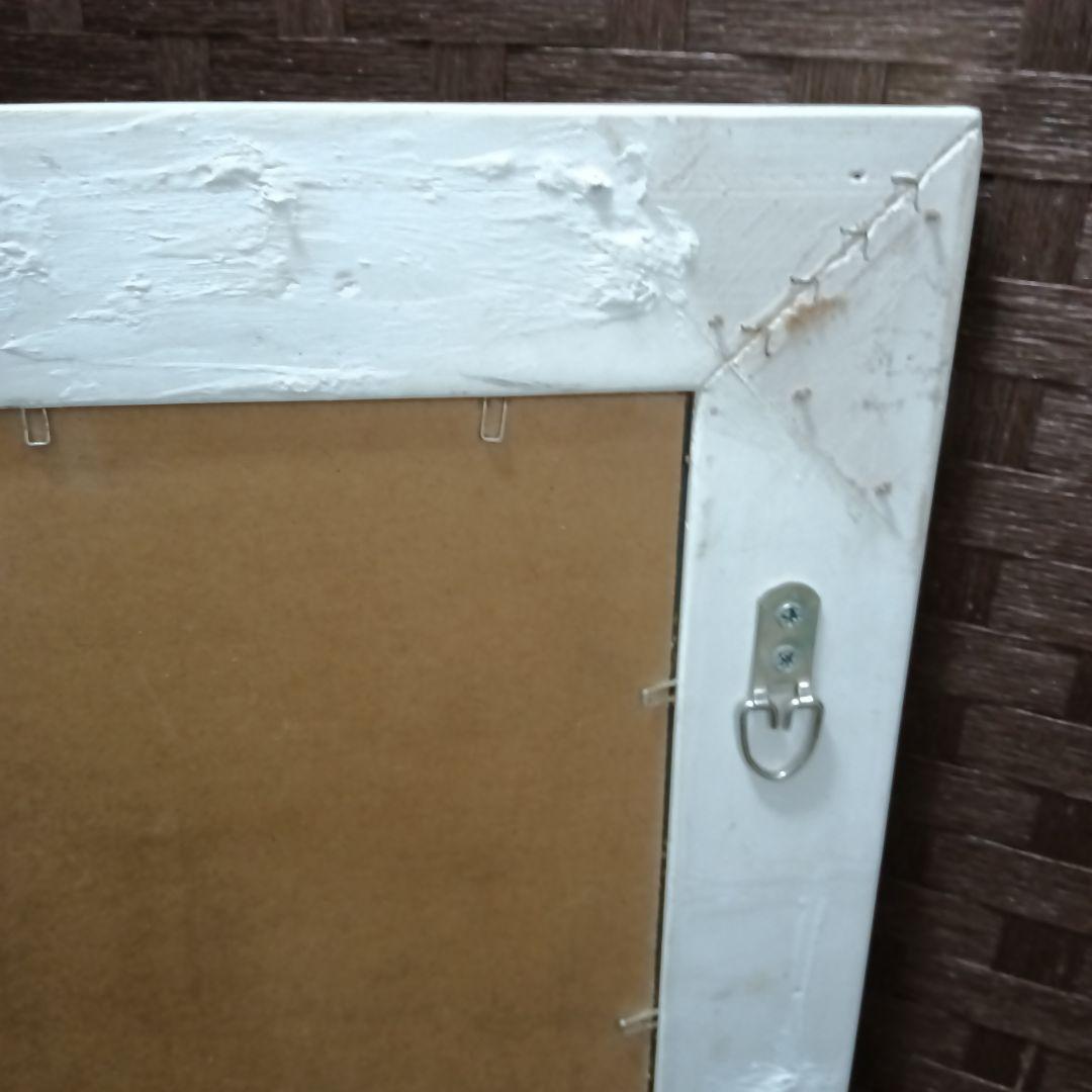 アンティーク ウォールミラー 壁掛け 鏡 シャビー 高級感 姿見 52×72