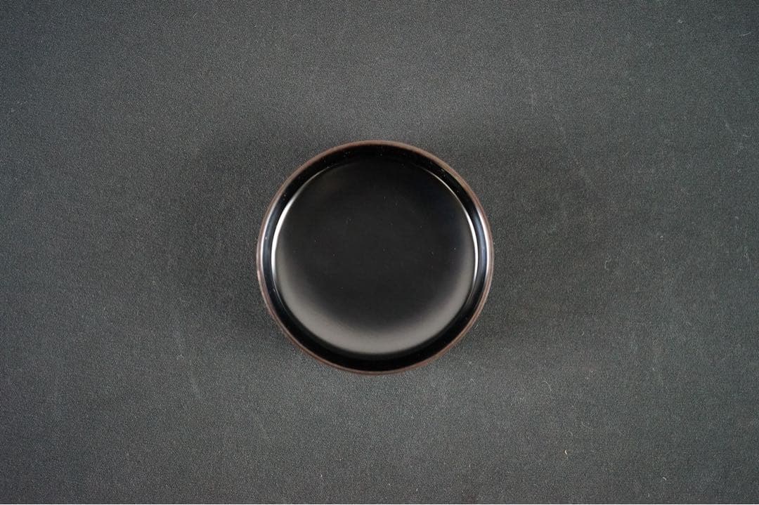 新井司峰 作 秋草蒔絵 松溜塗 大棗 共箱 共布 茶道具