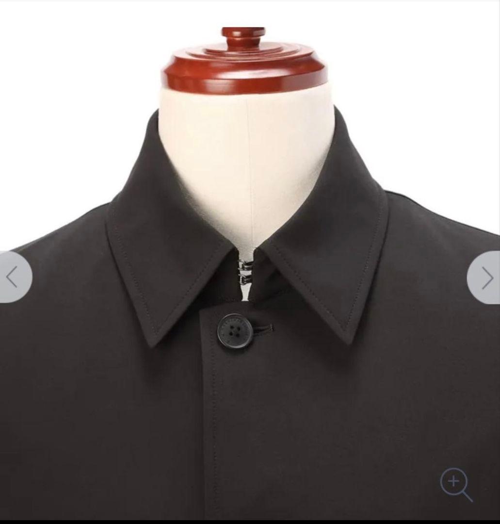 AOKI MAJI ストレッチステンカラーコート黒無地 Mサイズ