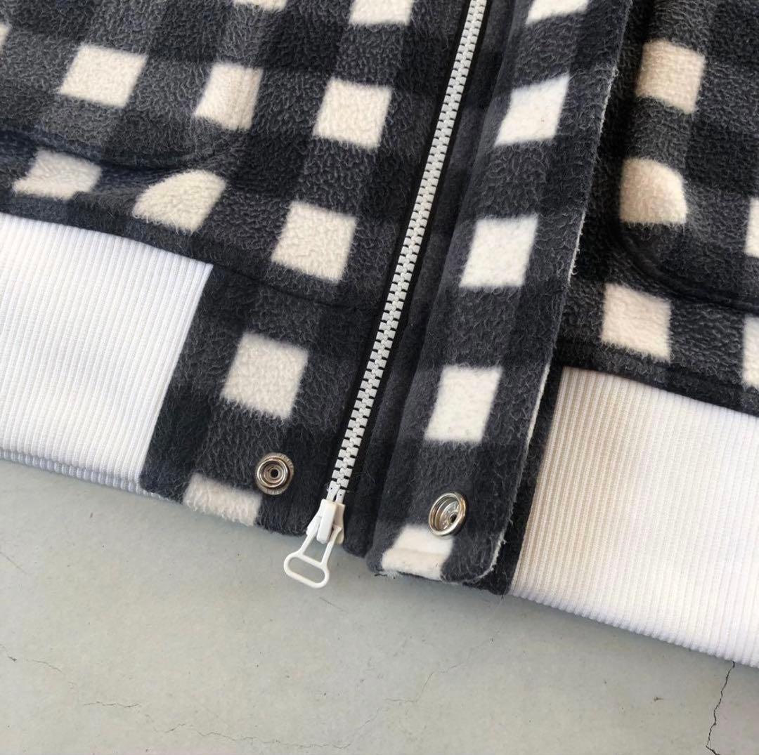 New Balance Golf バッファローチェック フリースブルゾン