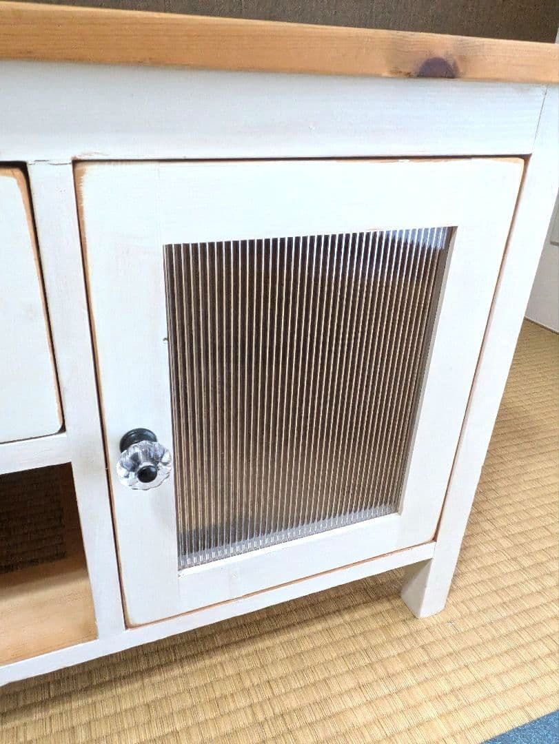 シャビーなテレビボード　140ｃｍ　アンティーク　ホワイト♪