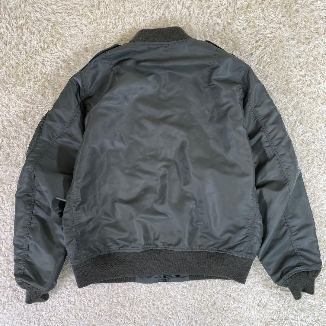 【極美品】アヴィレックス　L-2B　ヴィンテージ　フライト　ジャケット　緑　XL