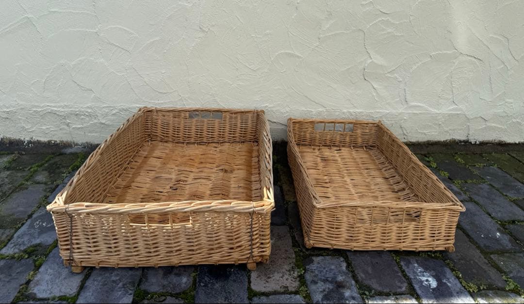 ⭐︎値下げ⭐︎フランスアンティーク　大きなバスケット2個セット