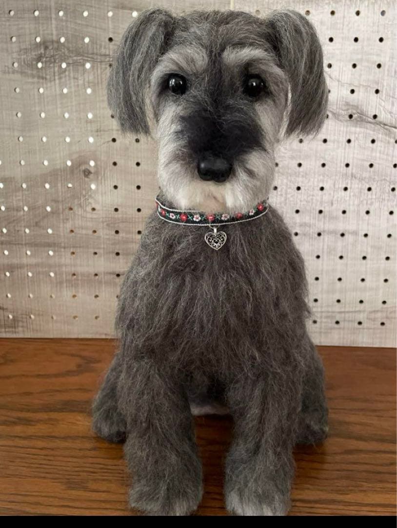 羊毛フェルト　ミニチュアシュナウザー　リクエストページ