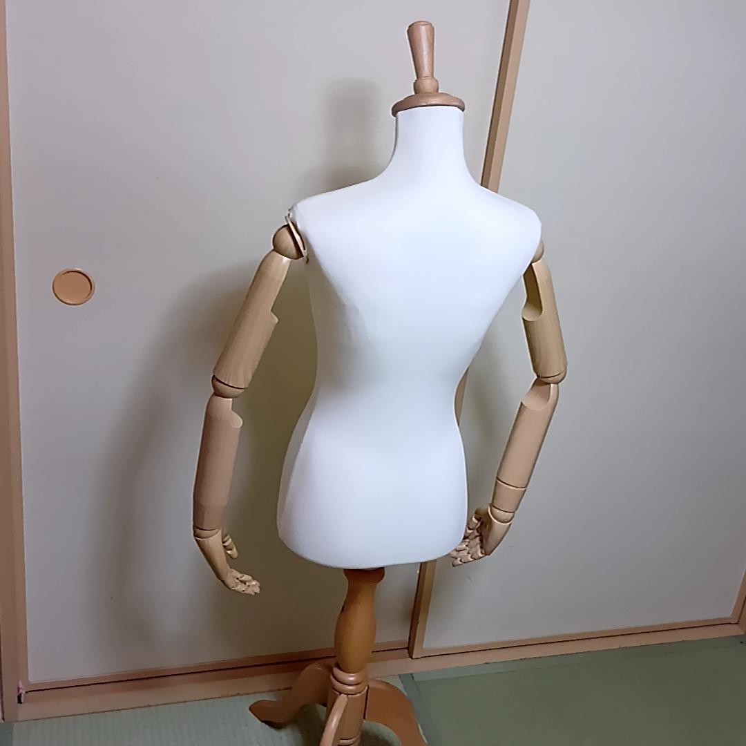 【月末特価】トルソー　レディース　腕付き アーム付き　スタンド付き　マネキン