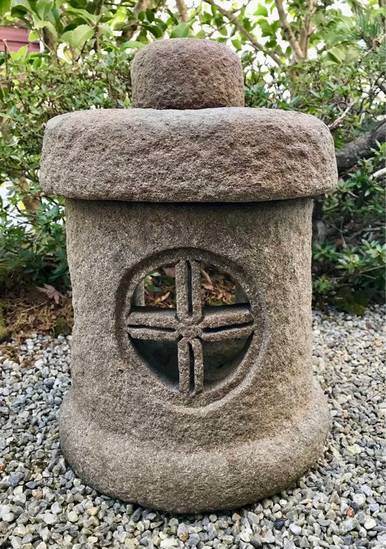 【茶庭石灯篭・坪庭灯篭・オブジェ・庭石】ガーデニング造園水石飾り石箱庭