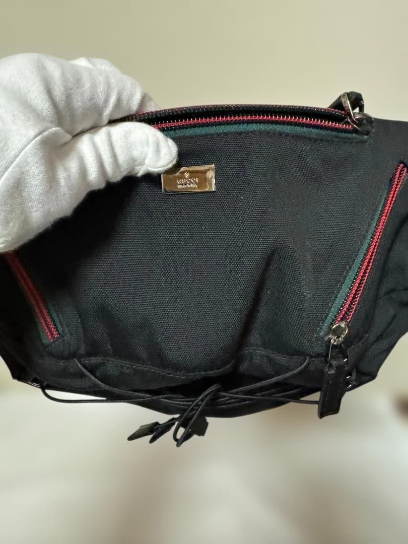 新品未使用　GUCCI ブラック ボディーバック／ウエストポーチ