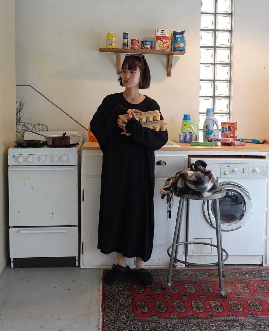 teen boop ノベルティ ワンピース ブラック