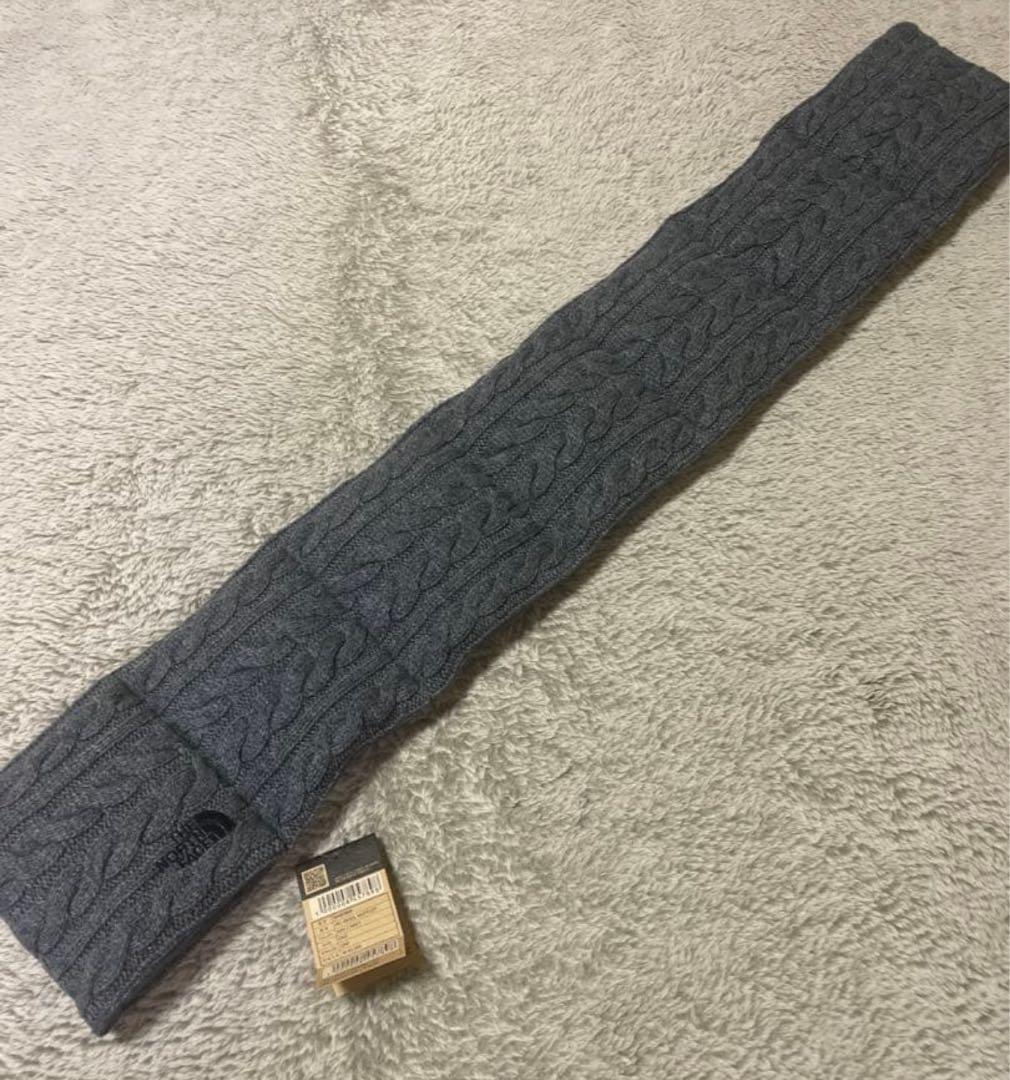 韓国購入品⭐︎希少 THE NORTH FACE ケーブル編み マフラー ネイビー