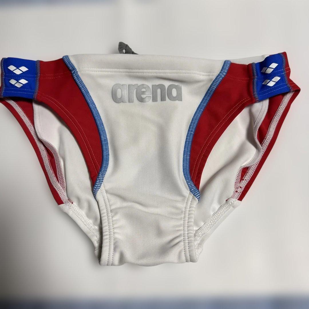 arena 競泳水着 ホワイト/レッド/ブルー 競パン L