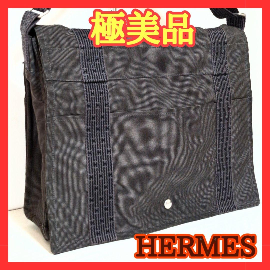 ⛄極美品⛄エルメスエールラインバサスMMメッセンジャーショルダーバッグ #830