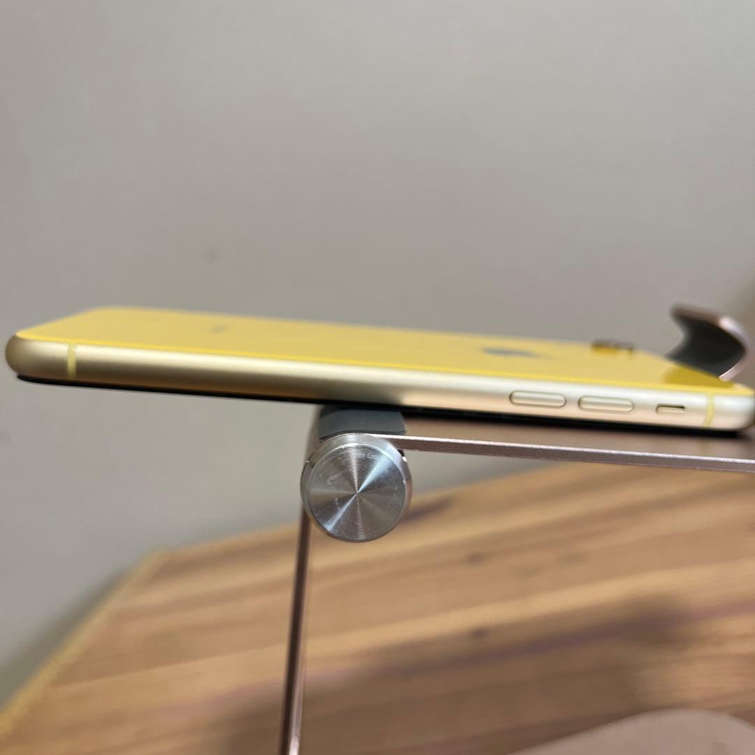 バッテリー新品100%！美品！iPhoneXR 64GB イエロー