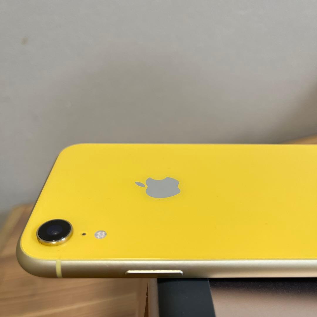 バッテリー新品100%！美品！iPhoneXR 64GB イエロー