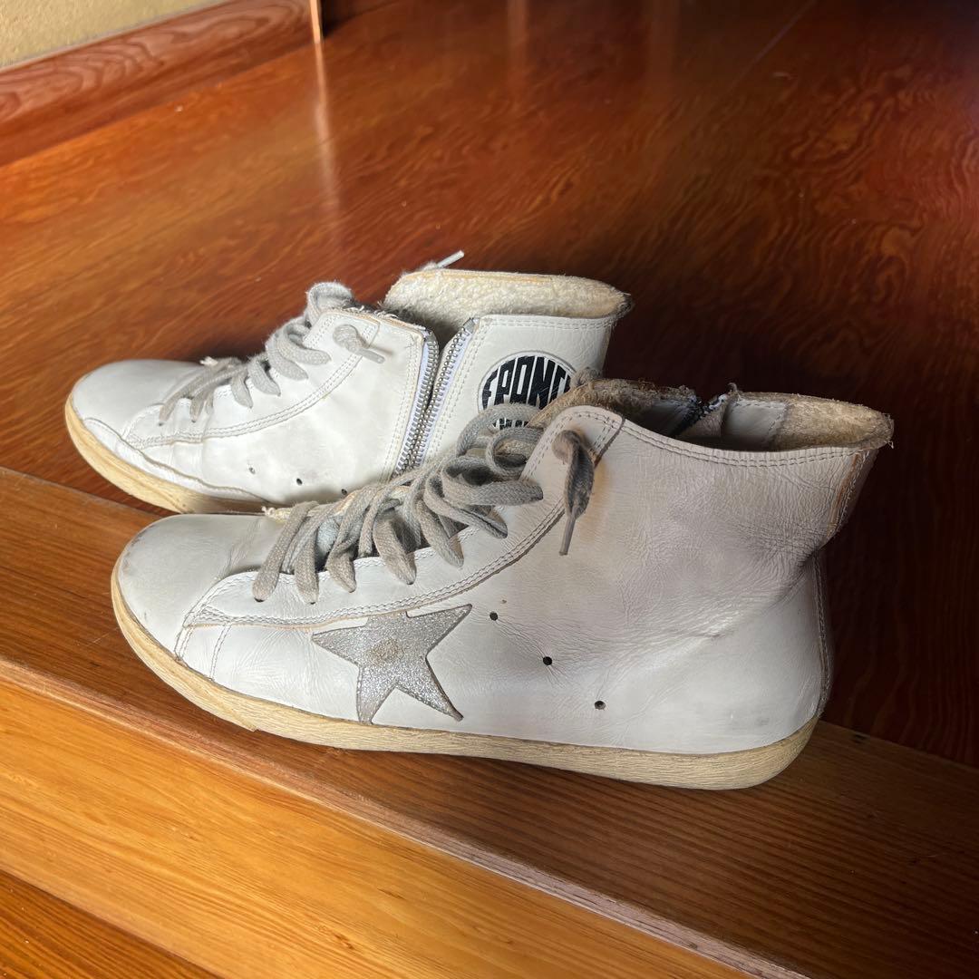 H*i様 美品 ゴールデングース ハイカットスニーカー francy