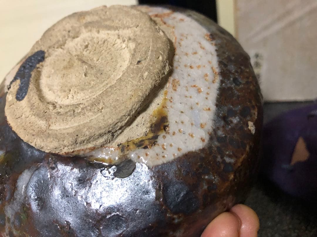 加藤唐九郎？の鼠志野茶碗 検抹茶碗茶道具古志野