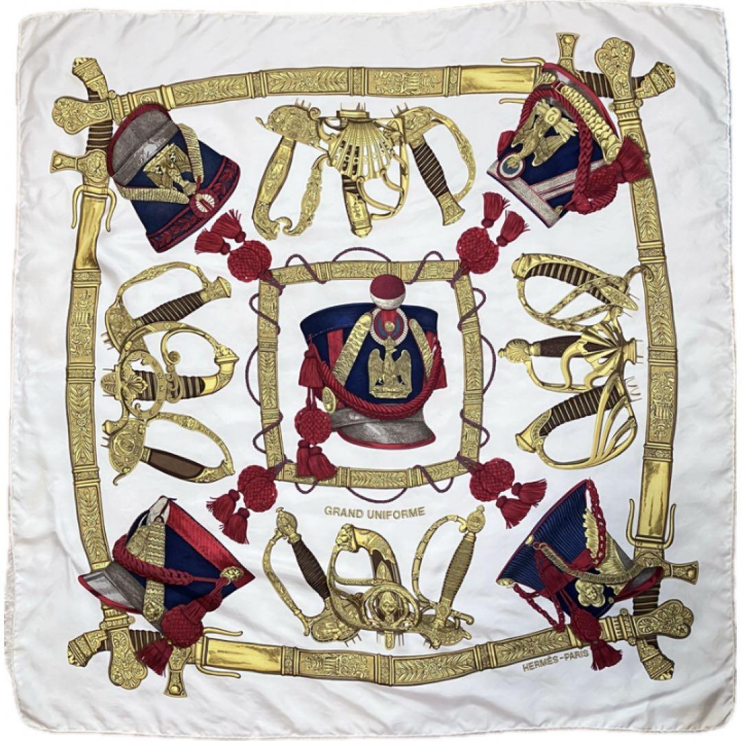 HERMES エルメス カレ90 グランユニフォーム スカーフ